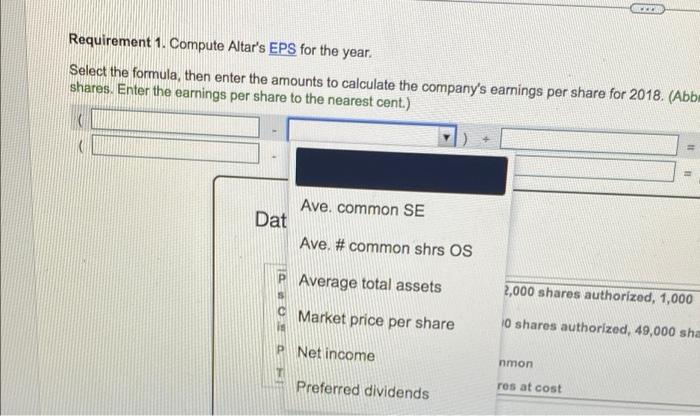 Points: 0 of 3 Part 1 of 2 Save Alor Corp., oamed