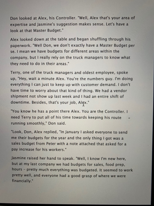 is from a company budget? Understanding the different components outlined in a