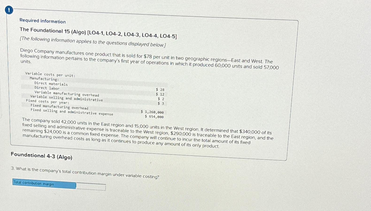  1 Required information The Foundational 15(Algo)[LO4-1, LO4-2, LO4-3, LO4-4, LO4-5] [The