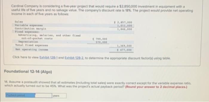 $2,850,000 investment in equipment with te of five years and no savage