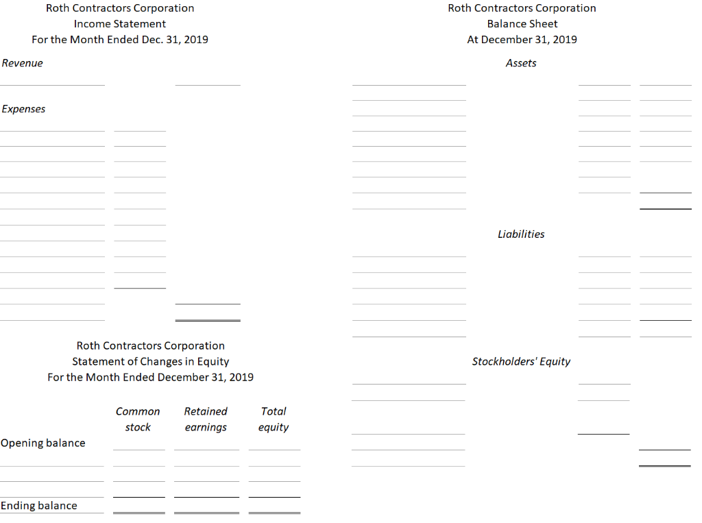 December transactions shown on page "Transactions Pt. A", General ledger account numbers