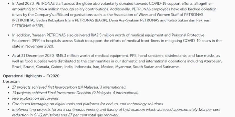 Flows from Operating Activities (CFFO) of RM40.7 billion, albeit 55 per cent