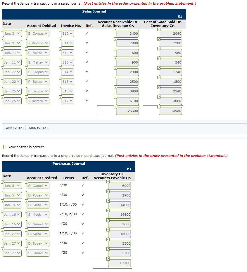 The General Ledger. The screenshots are in order to help complete the
