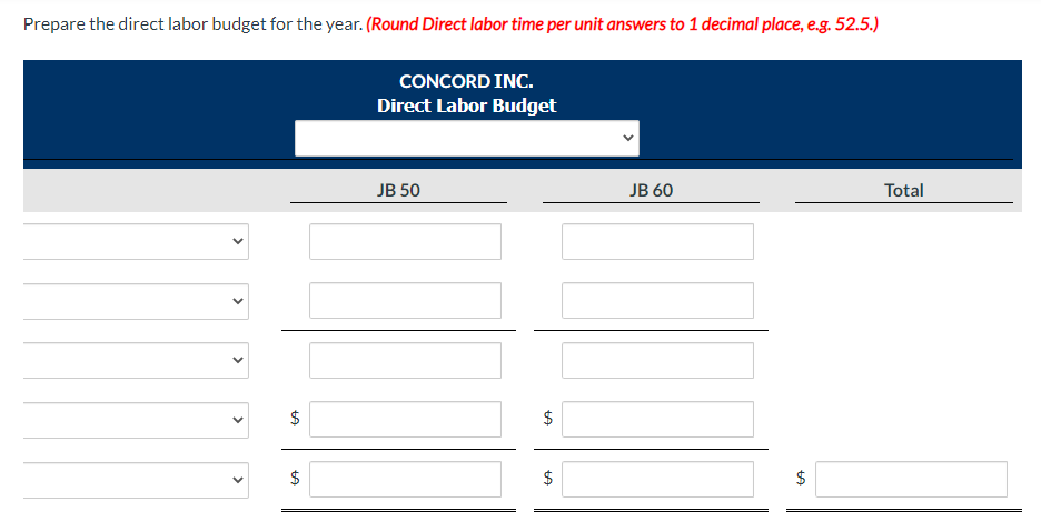 Direct materials per unit (pounds) 2 3 3 Desired ending direct materials