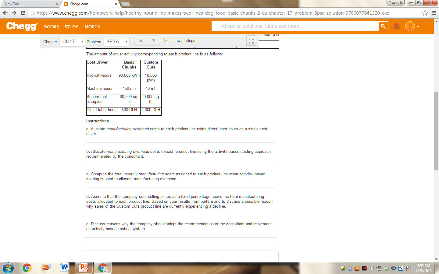 dog food: (I) Basic Chunks, and (2) Custom Cuts. The Basic Chunks