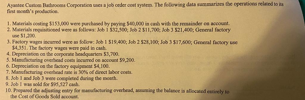 Please show work on how you got the answer Ayantee Custom Bathrooms