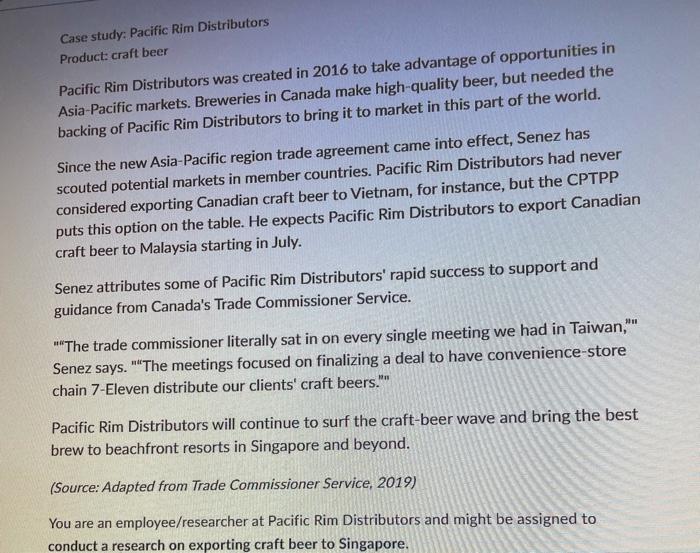  Read the case study from the first page and answer the