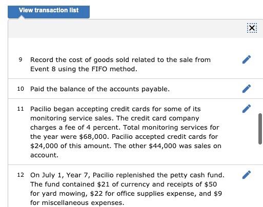 2 Paid $4,800 on March 1, Year 7, for one year's lease
