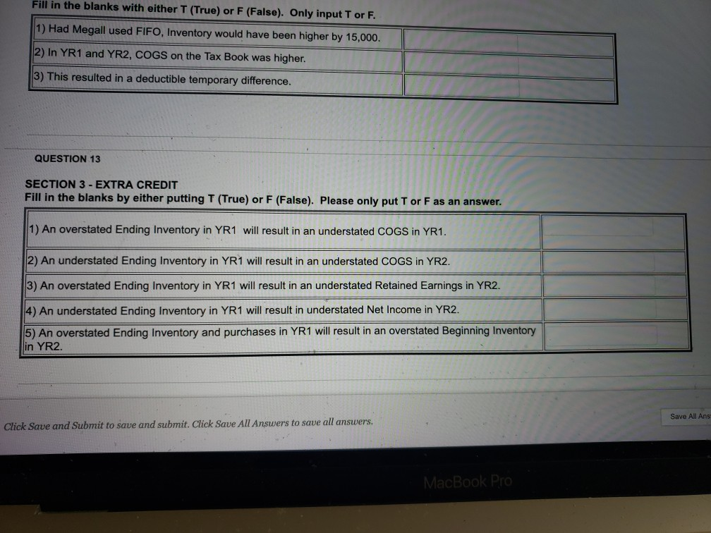 VULO TUNT 6 points (Extra Cred SECTION 3 - Q1 The Drew