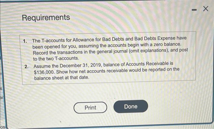 begin with a zero balance. Record the transactions in the general journal