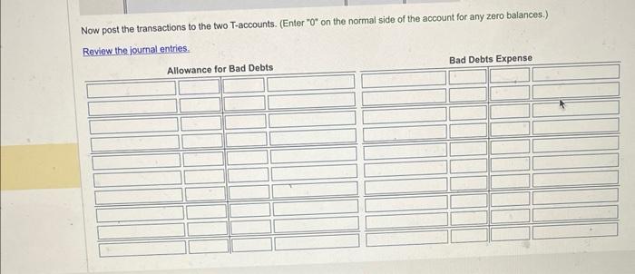 (omit explanations), and post to the two T-accounts. 2. Assume the December