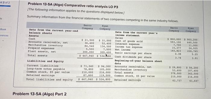 how do i do this rt 2 of 2 ts Barco Book