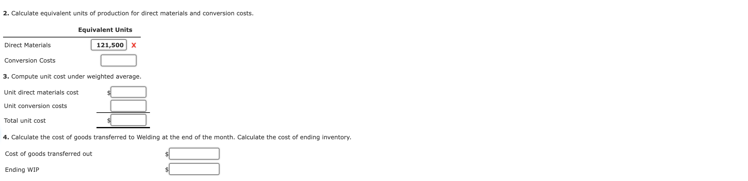 ABC Swasey Fabrication, Inc., manufactures frames for bicycles. Each frame passes through