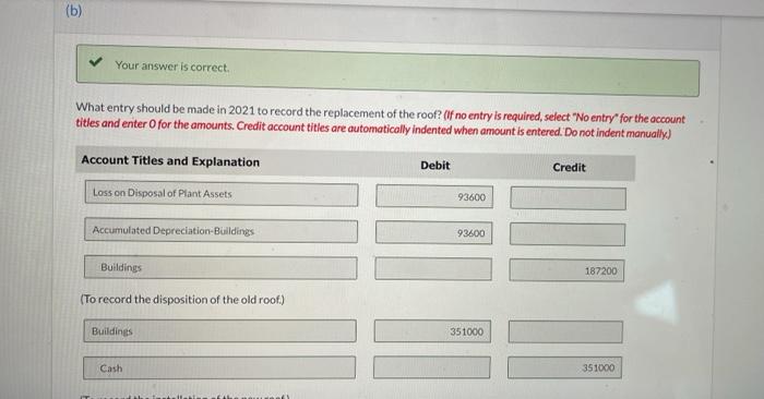 give wrong answer. thanks Sheffield Company constructed a building at a cost