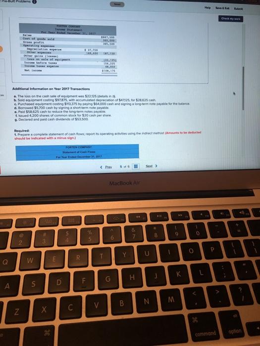 following information applies to the questions displayed below Forten Company, a merchandiser,