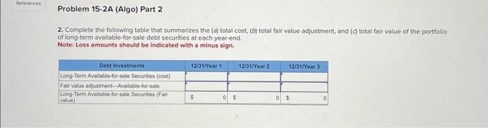 (b) total fair value adjustment, and \\( (c) \\) total fair value