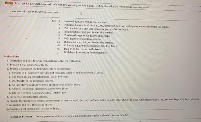  PSX (10 1. 2) AP Lee Chang opened Lee's Window Washing