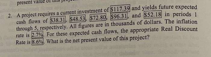 Hello, May you please help me answer this Finance question. I would
