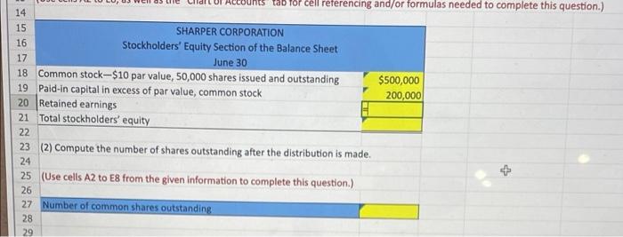 appears as follows before any stock 3 dividend or split. Sharper declares