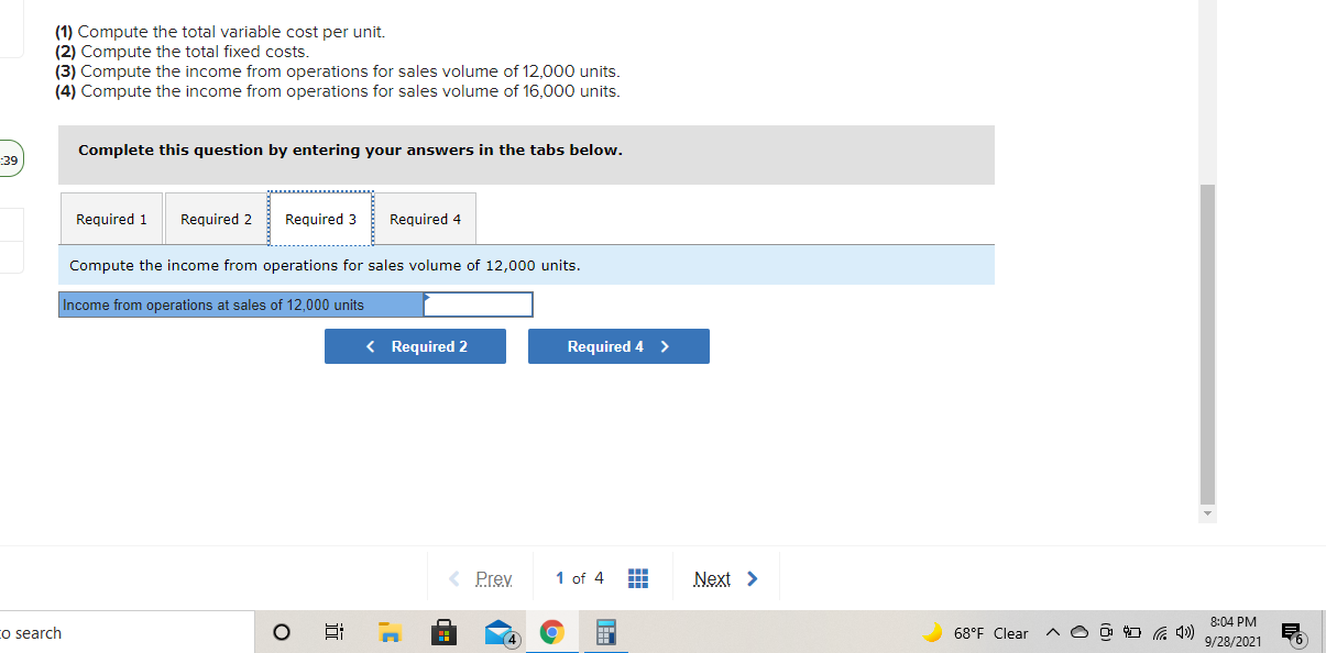 labor Production supplies Plant manager salary Gross profit Selling expenses Sales commissions