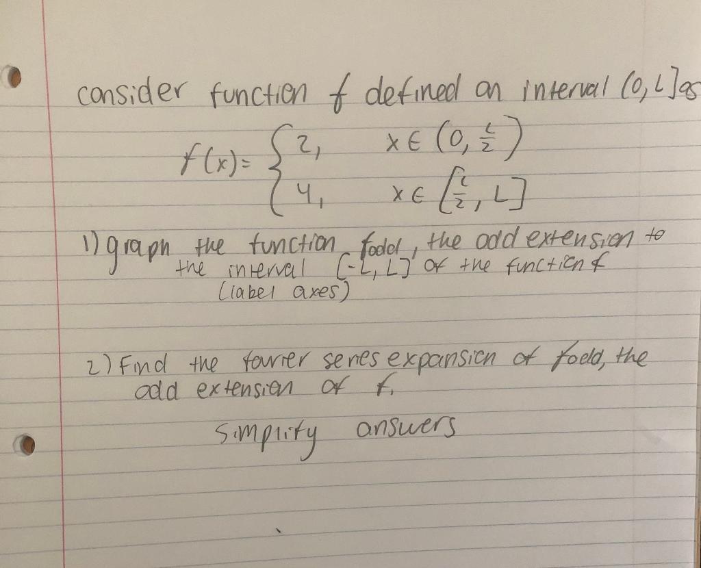  consider function f defined an interval (0,4] S2, XE (0, 2)