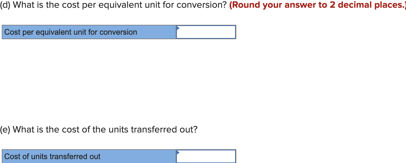 Requirement 2 . The data area of your worksheet should now look