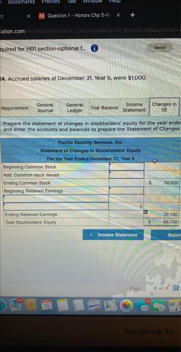 on the office in advance. 6. Purchosed with cash $500 of supplies