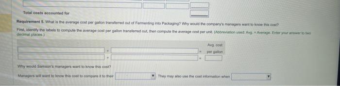 1. Fill in the time ine for the Fermenteng Department Requirement 2.