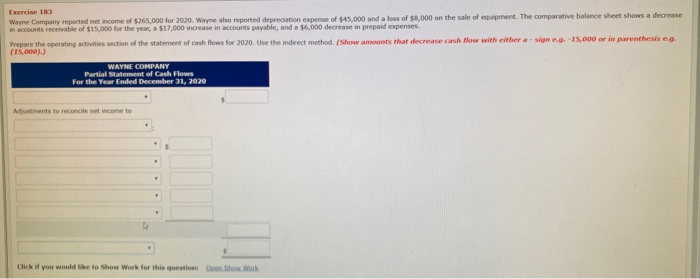  those are the titles give for the problem Exercise 13 Wayne