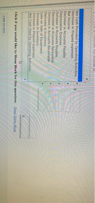 Company reported net income of $265,000 for 2020. Wayne also reported depreciation