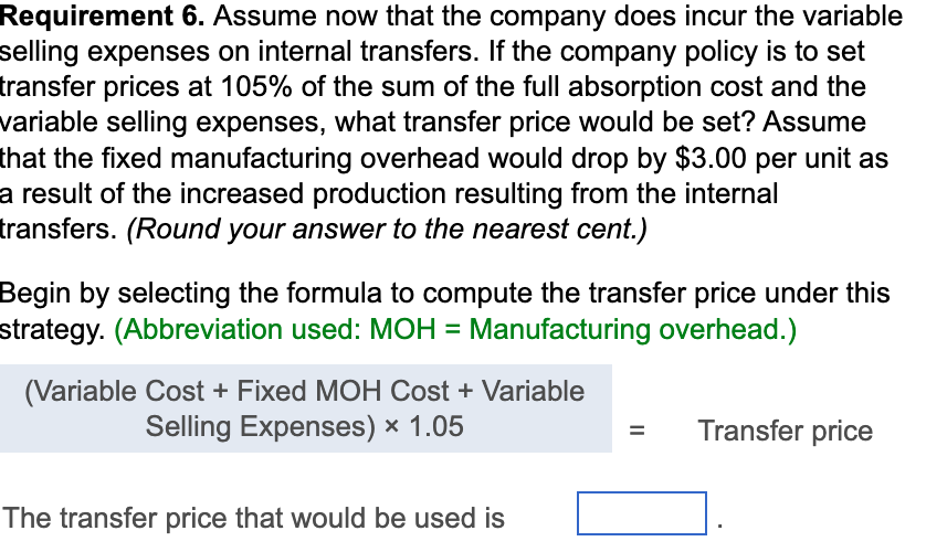 Which transfer price would the manager of the Computer Division prefer? 4.