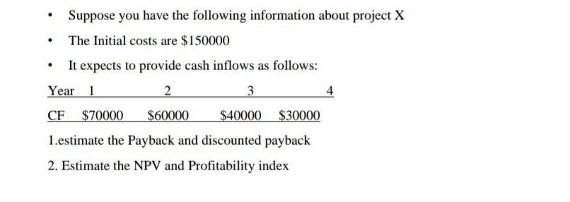 pls solve @ 12% . . Suppose you have the following