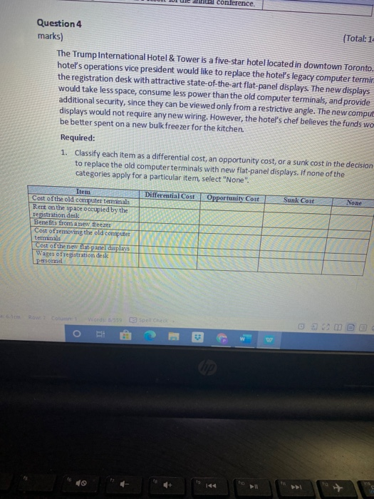 1 Question 1 (Total: 18 marks) The following information was taken from