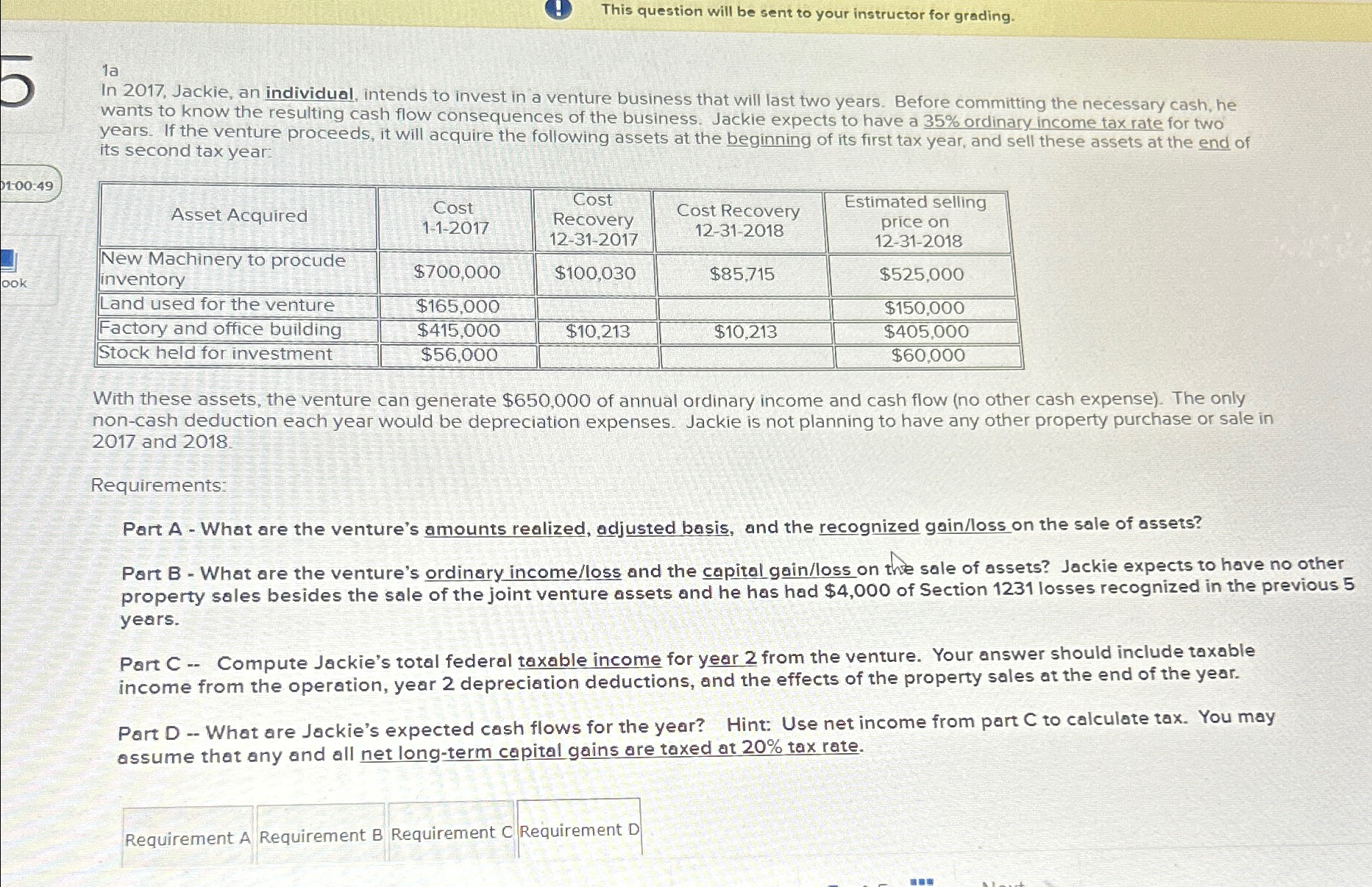  This question will be sent to your instructor for grading. 1a