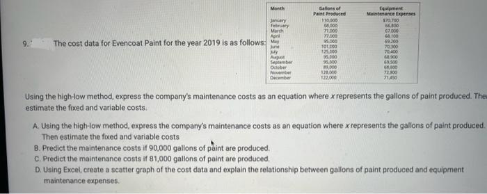 I need help with the question labeled D. How do I use