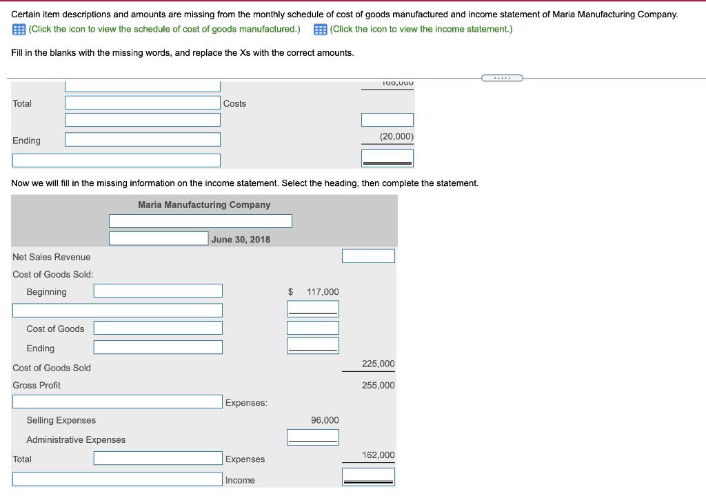 manufactu) 5 Fill in the blanks with the missing words, and replace