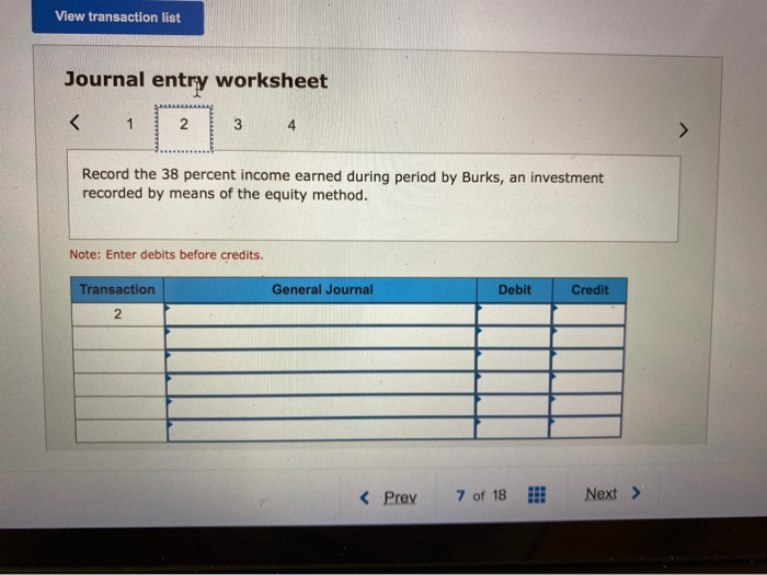 Corporation acquired a 38 percent interest in Burks, Inc., for $233,000. On