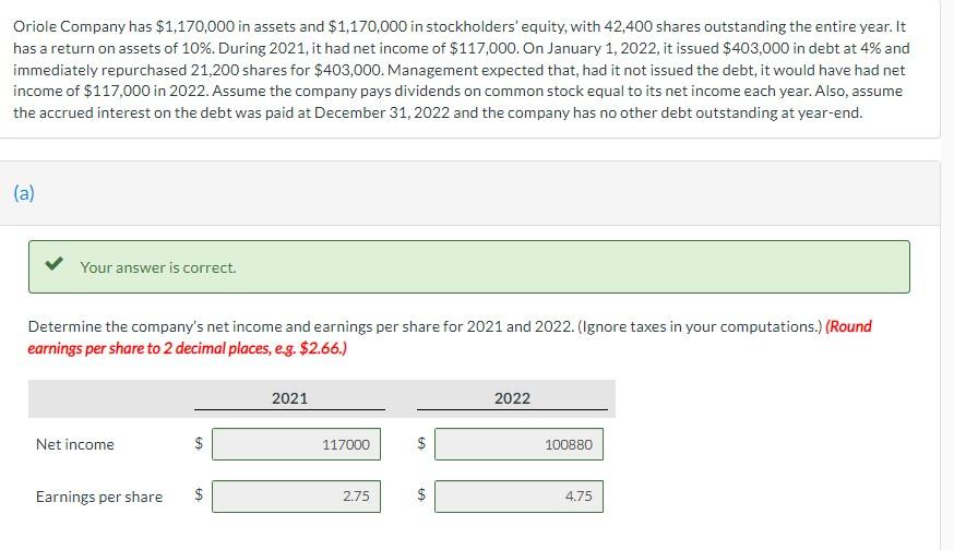 Please help solve return on common stockholder equity and debt to asset