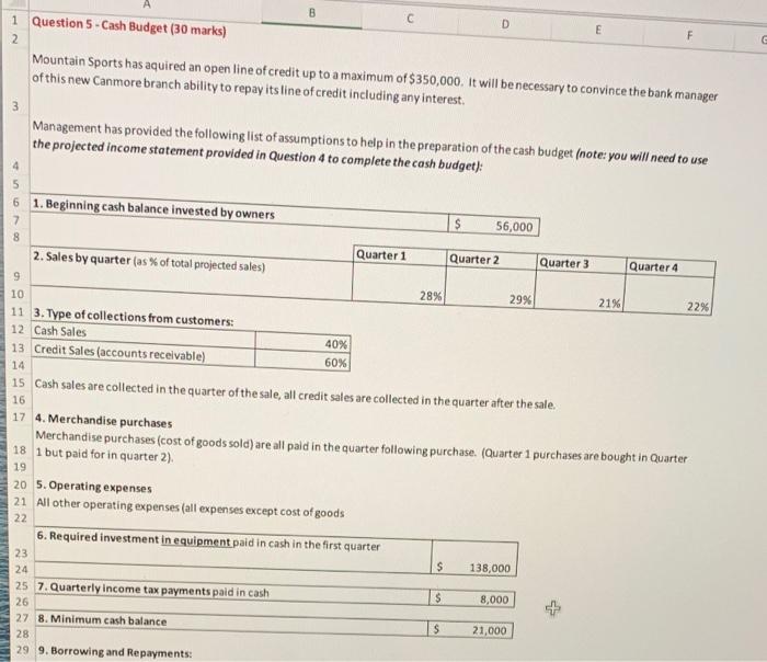  please can you do question 5 B D E 2 F