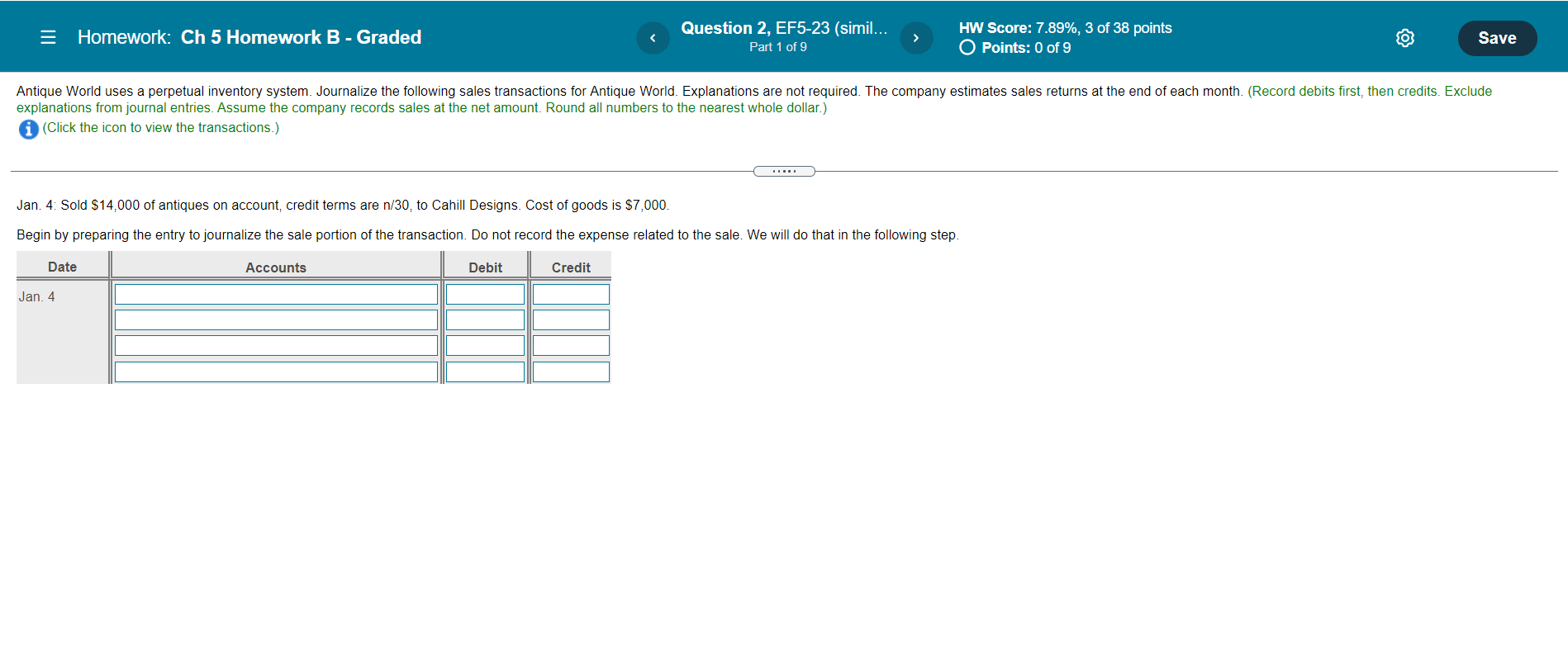  = Homework: Ch 5 Homework B - Graded Question 2, EF5-23