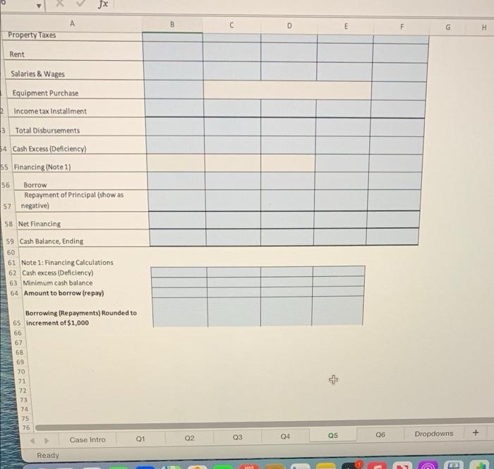 aquired an open line of credit up to a maximum of $350,000.