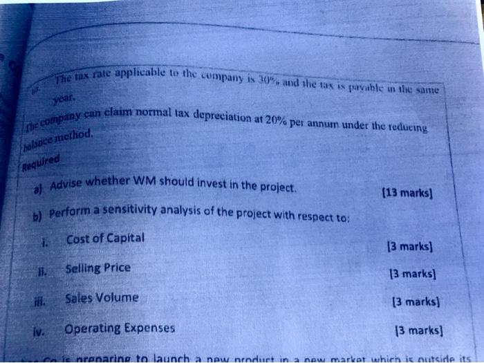 The elected life of the plant is only 3 years with a