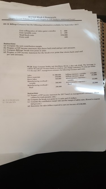 president has heard of activity based costing and wants to see how