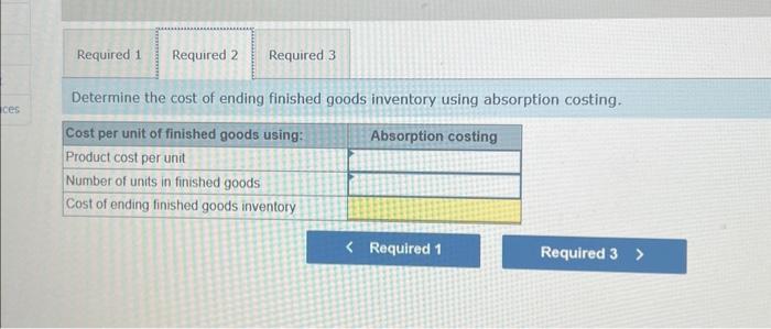 the following information for its first year of operations. Exercise 6-1 (Algo)