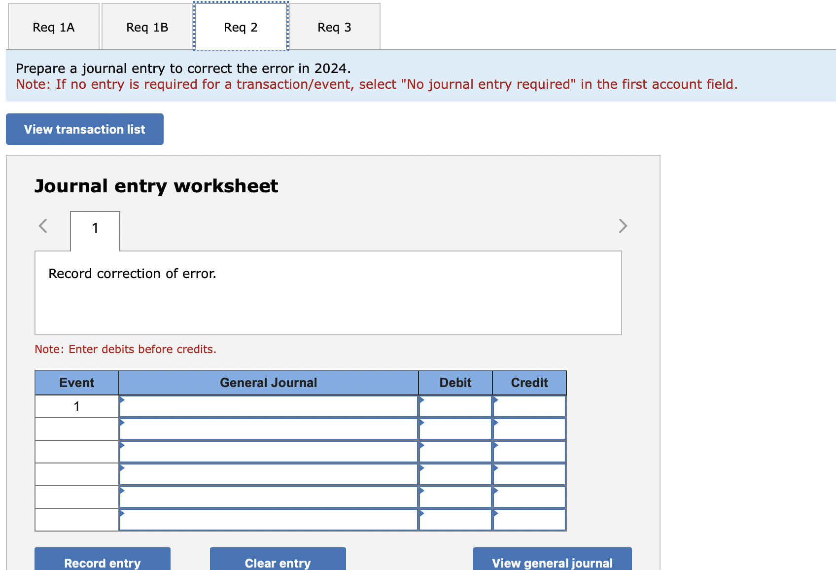 before credits. Determine the effect of 2022 errors on retained earnings at