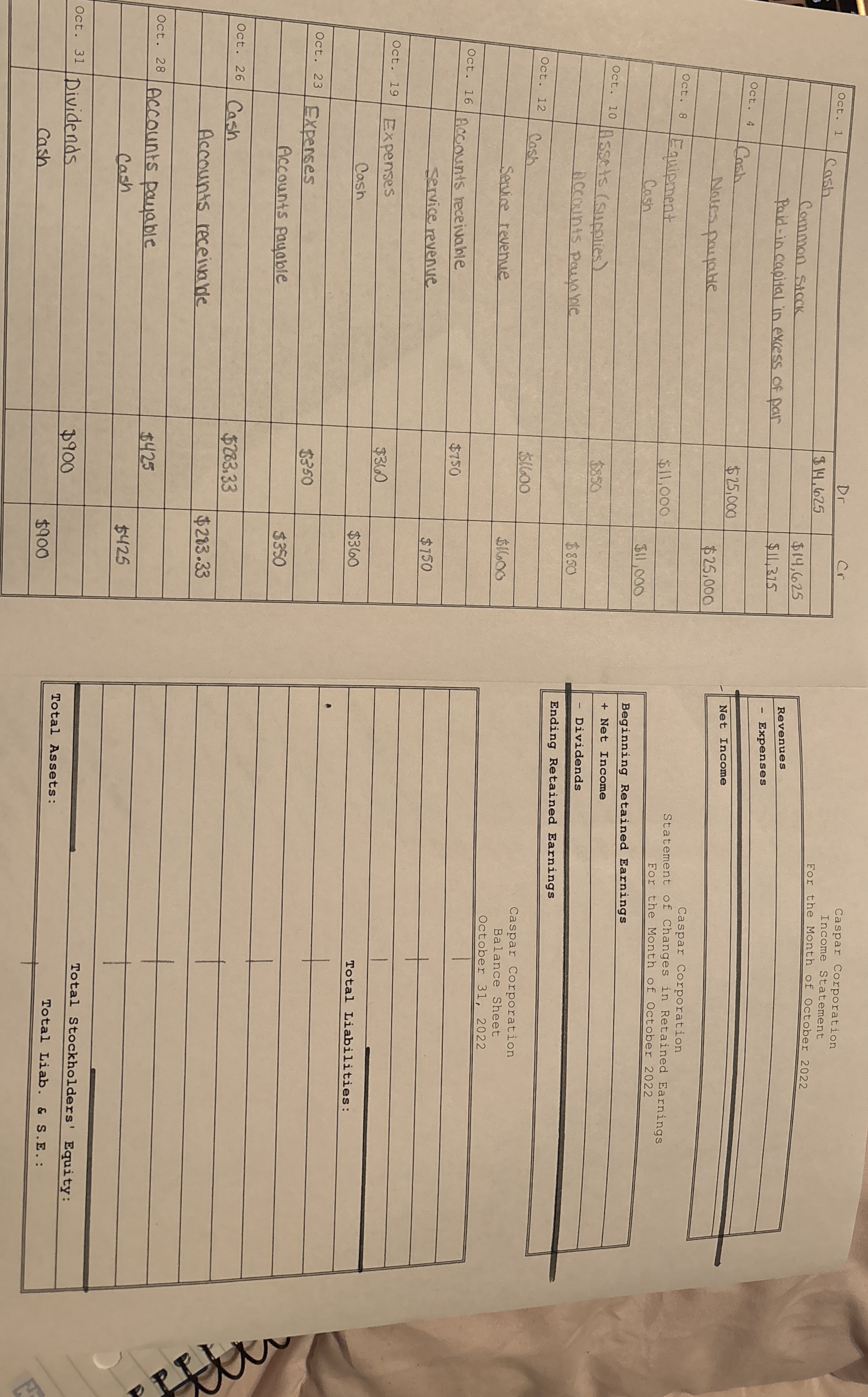  Help with financial statements please 