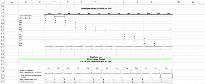 Dec 31, 2020: 95,000 units at $50.00 each * (*Expected sales for