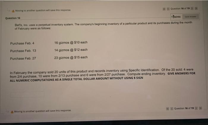 Subme Question 19 of 19 & Click Submit to complete this assessment.