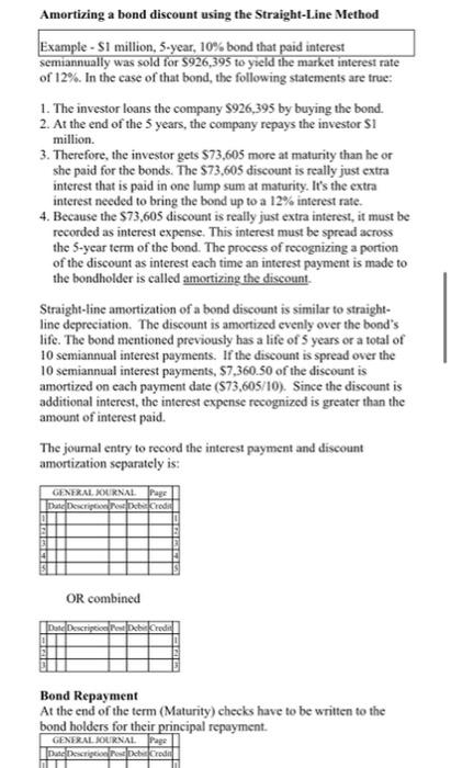 Bond Contract specifies: Face Amount Term Contract Rate = Coupon Rate Payment
