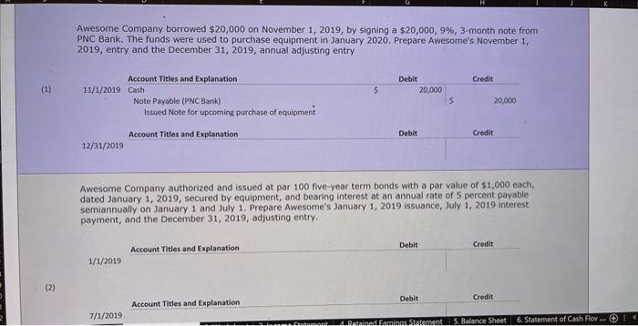 entries relative to the information on the Adjusting Entries sheet. STEP \#2